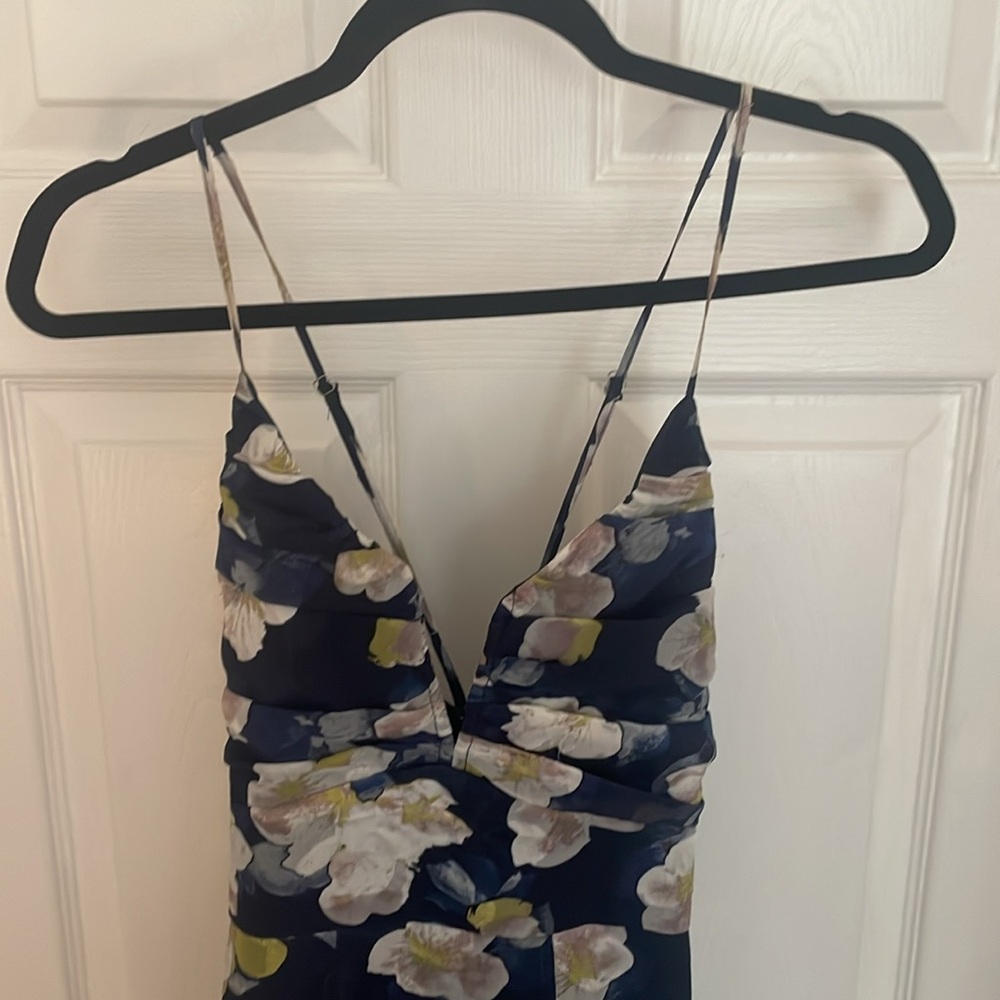 Lulus Floral Maxi Dress in Blue - Picture 3 of 6